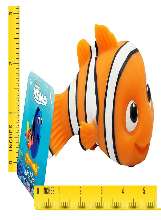 JA-RU Disney Stretchy Toys Nemo Figures Squish & Pull Toys. 1 (Unit) Finding Nemo Calming Fidget Toy, Stress Toys, Birthday Gifts for Kids, Boys & Girls. W/ Ball C-6900-1T - Image 3